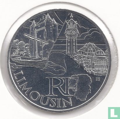 Frankrijk 10 euro 2011 "Limousin" - Afbeelding 2
