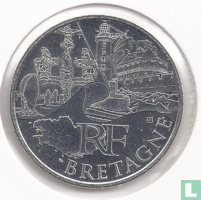 France 10 euro 2011 "Bretagne" - Image 2
