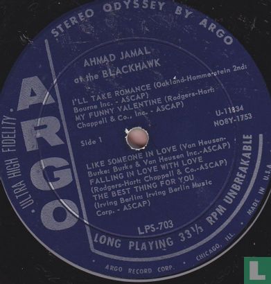 Ahmad Jamal at the Blackhawk    - Afbeelding 3