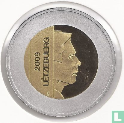 Luxemburg 5 euro 2009 (PROOF) "Common kestrel" - Afbeelding 1