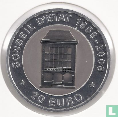 Luxemburg 20 Euro 2006 "150th anniversary State Council of Luxembourg" - Bild 2