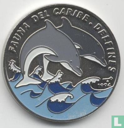Cuba 1 peso 1994 "Dolphins" - Afbeelding 1