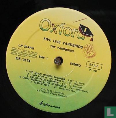 Five Live Yardbirds - Image 3