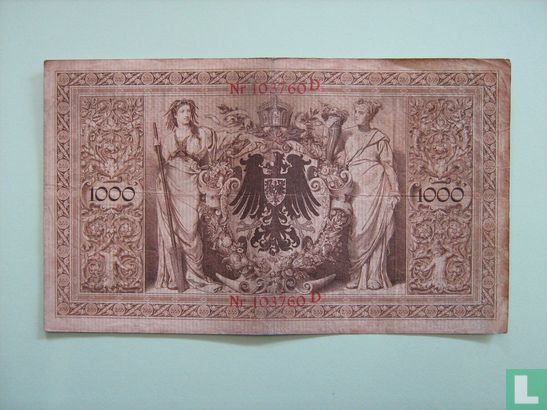 Reichsbank, 1000 Mark 1898 (P.21 - Ros.18) - Image 2