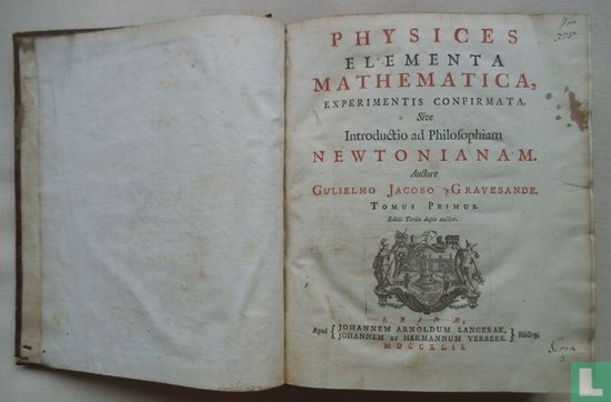 Physices elementa mathematica, experimentis confirmata sive introductio ad philosophiam Newtonianam - Image 1