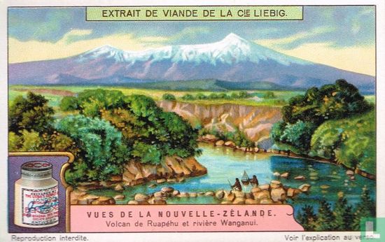 Volcan de Ruapéhu et rivière Wanganui