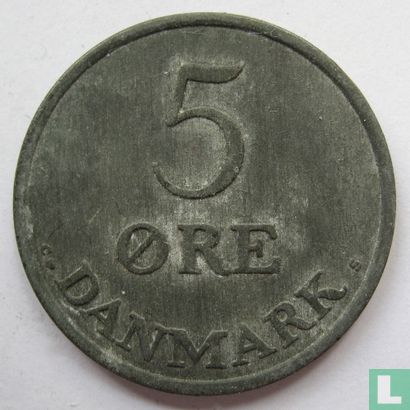 Danemark 5 øre 1962 (zinc) - Image 2