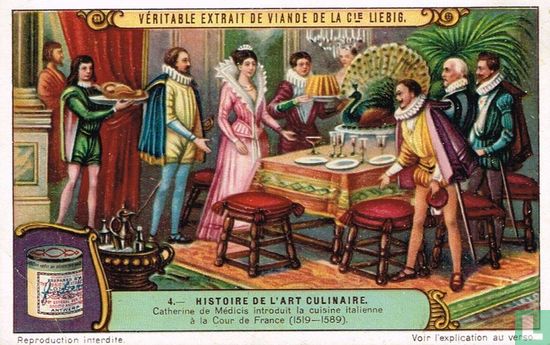 Catherine de Médicis introduit la cuisine italienne à la cour de France (1519-1589)