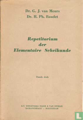 Repetitorium der elementaire scheikunde - Image 1