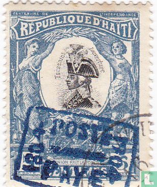 Toussaint Louverture with overprint