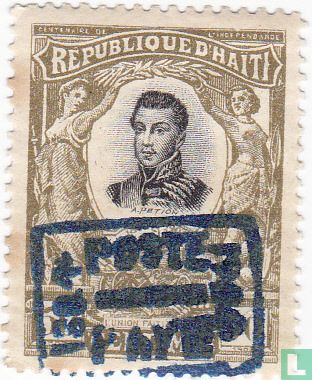 A.S. Petion, with overprint