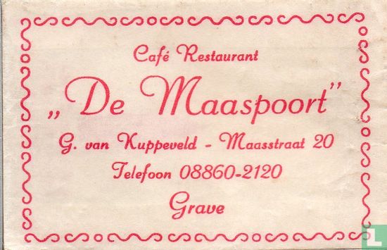 Café Restaurant "De Maaspoort" - Image 1