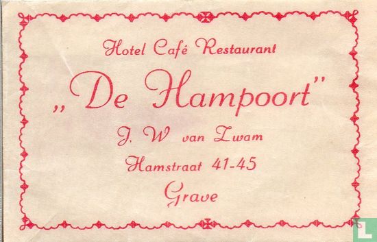 Hotel Café Restaurant "De Hampoort" - Image 1