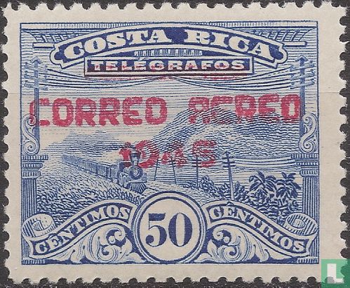 Telegraafzegel met opdruk