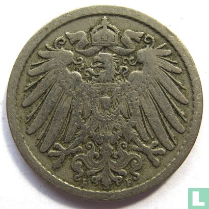 Empire allemand 5 pfennig 1891 (F) - Image 2