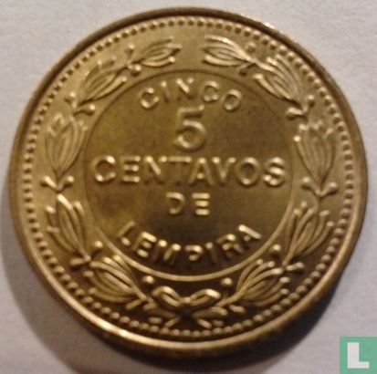 Honduras 5 centavos 1989 - Image 2