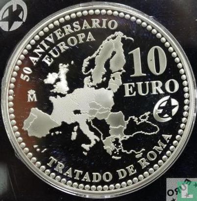 Spain 10 euro 2007 (PROOF) "50th Anniversary of the Treaty of Rome" - Image 2
