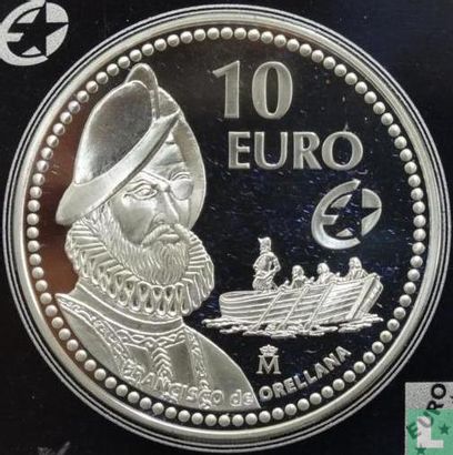 Spain 10 euro 2011 (PROOF) "Francisco Orellana" - Image 2