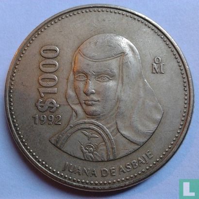 Mexico 1000 pesos 1992 - Afbeelding 1