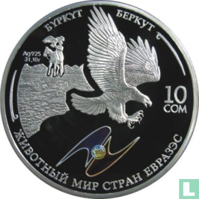 Kirghizistan 10 som 2009 (BE) "Golden eagle" - Image 2