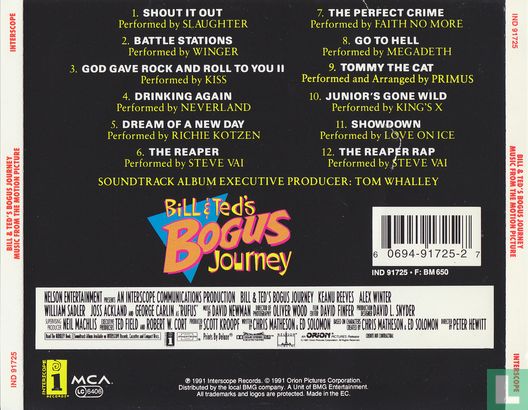 Bill & Ted's Bogus Journey - Music from the motion picture - Afbeelding 2