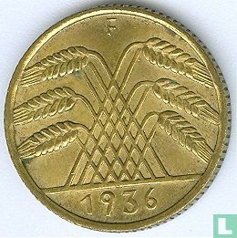 Duitse Rijk 10 reichspfennig 1936 (F) - Afbeelding 1