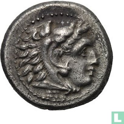 Royaume de Macédoine-AR drachme Alexander la grande Milet 325-323 avant J.-C. (problème de durée de vie) - Image 1