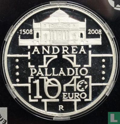 Italy 10 euro 2008 (PROOF) "500th anniversary of the birth of Andrea Palladio" - Image 1