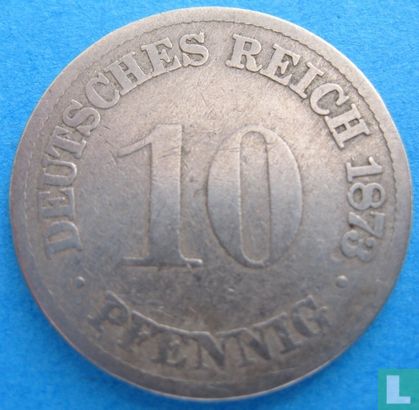 Duitse Rijk 10 pfennig 1873 (D) - Afbeelding 1