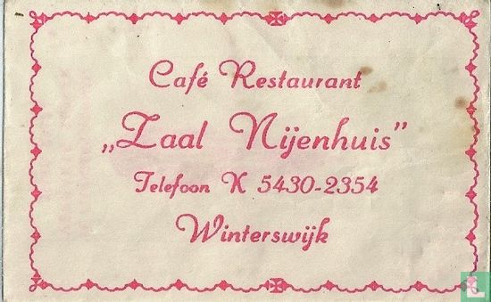 Café Restaurant "Zaal Nijenhuis" - Image 1