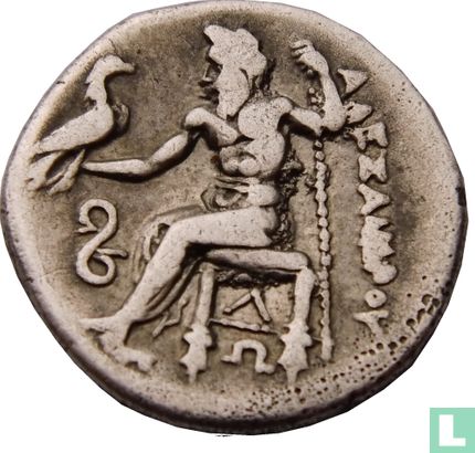 Kingdom Macedonia-AR Drachma Alexander the great Lamb acus 323-317 BC - Image 2