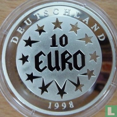 Duitsland 10 euro 1998 "Europa berijdt stier"  - Afbeelding 1
