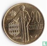 Monaco 20 centimes 1978 - Afbeelding 2