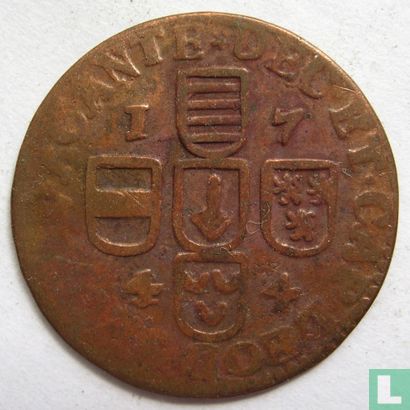 Liège 1 liard 1744 (Sede vacante) - Image 1