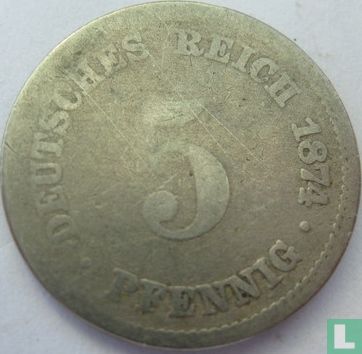 Duitse Rijk 5 pfennig 1874 (E) - Afbeelding 1