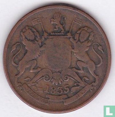 Brits-Indië ½ anna 1835 (30.8 mm) - Afbeelding 1