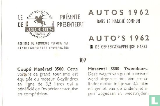Maserati 3500 Tweedeurs. - Afbeelding 2