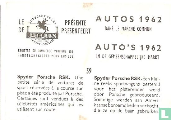Spyder Porsche RSK. - Bild 2