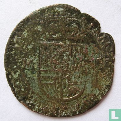 Brabant 1 liard 1655 - Afbeelding 1