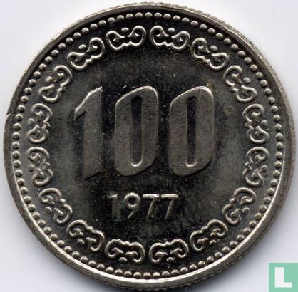 South Korea 100 won 1977 - Image 1
