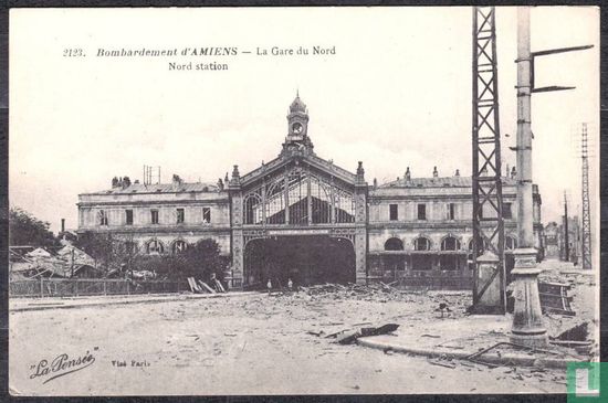 01662 - Bombardement d'AMIENS - La Gare du Nord