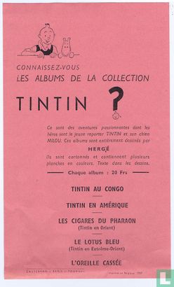 Tintin / Kuifje reclame 1937  - Afbeelding 1