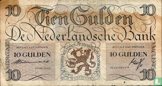 10 gulden Nederland 1945 - Afbeelding 1