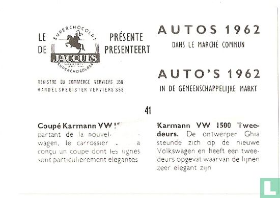 Karmann VW 1500 Tweedeurs. - Image 2