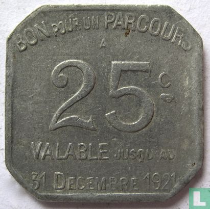 Frankrijk 25 centimes TCRP Paris 1921 "57" - Image 1