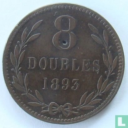 Guernesey 8 doubles 1893 - Image 1