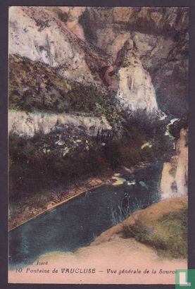 Fontaine de Vaucluse, Vue generale de la Source