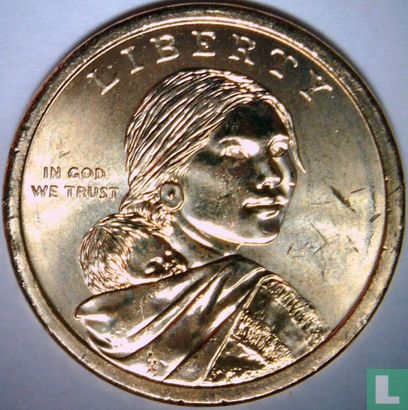 Vereinigte Staaten 1 Dollar 2010 (P) "Native American - Hiawatha Belt" - Bild 2