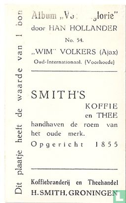 "Wim" Volkers (Ajax) - Image 2