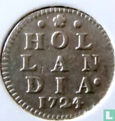 Holland 2 stuiver 1724 (1724/2) - Afbeelding 1